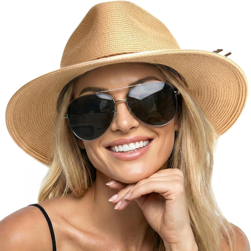 Hat Floppy Wide - 1pc Summer Straw Beach Sun Hat
