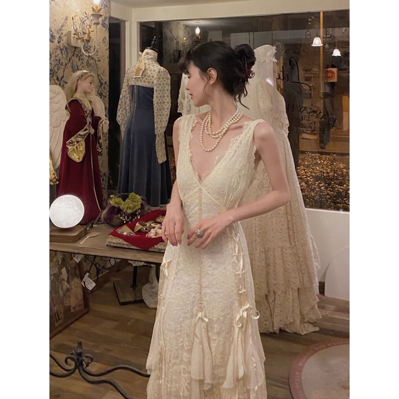 Maxi Dress Halter - Gothic Lace Dress Sexy Maxi Dress