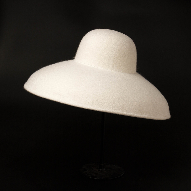 Classical Big Wide Brim Wool F - Hat Floppy Wide recension och pris