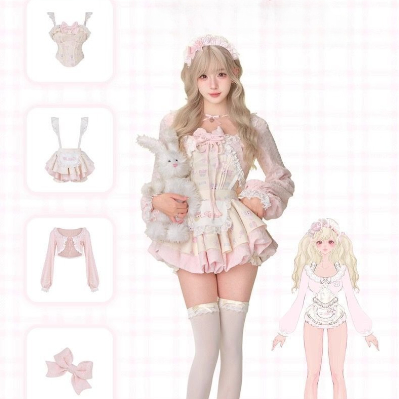 Japanese Sweet Lolita Style 3  - Crop Top Crochet recension och pris