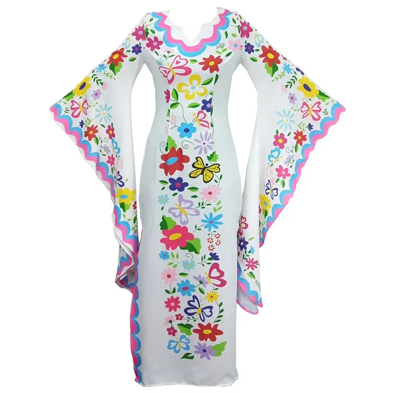 Medieval Cosplay Costume Vinta - Romper Floral Print recension och pris