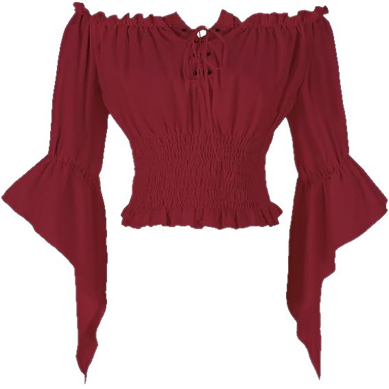 Renaissance Medieval Aristocra - Blouse Off Shoulder recension och pris