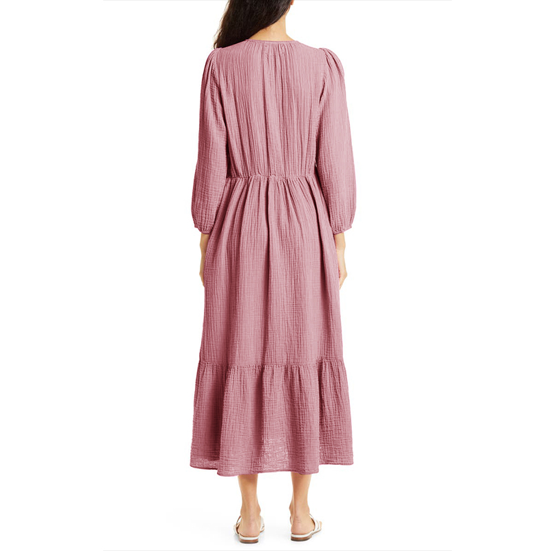 Muslin 100% Cotton Long Sleeve - Linen Dress Wrap recension och pris