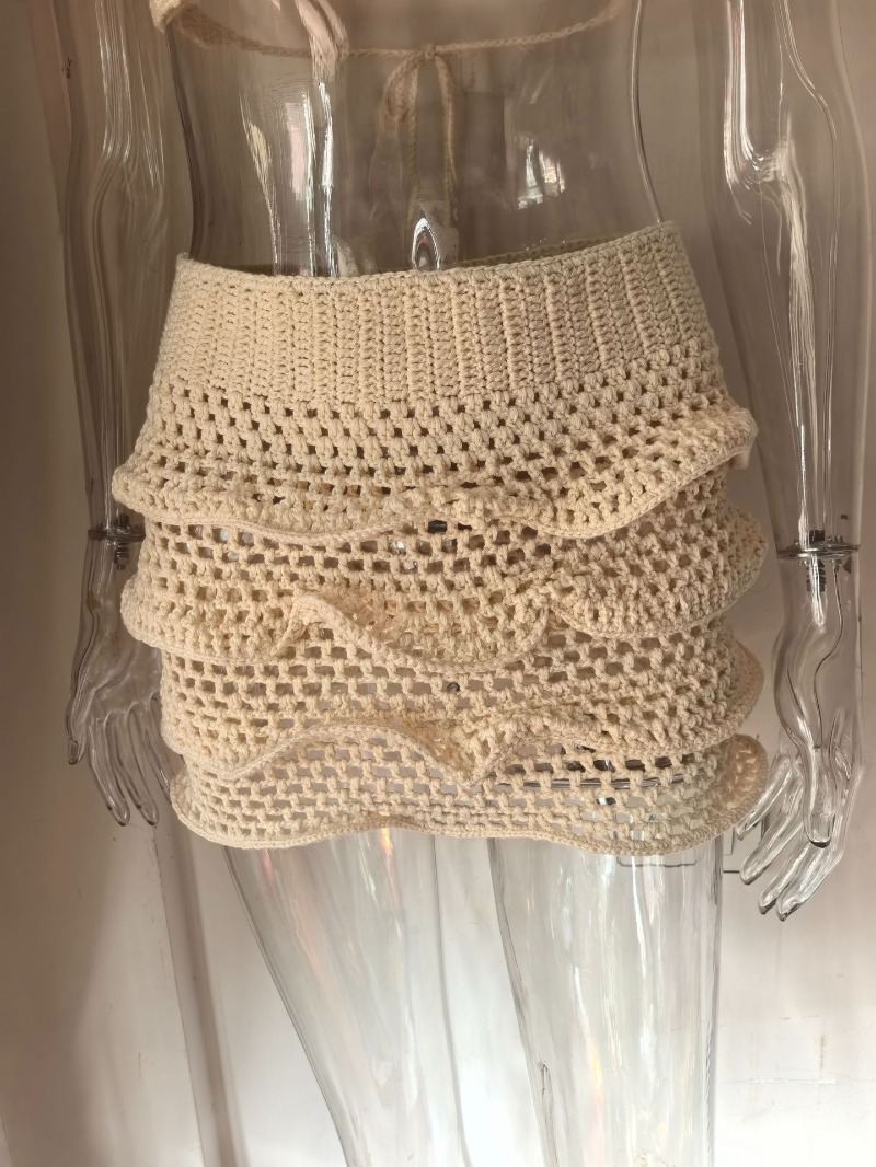 Women Hand Crochet Knitted Ruf - Crop Top Crochet recension och pris