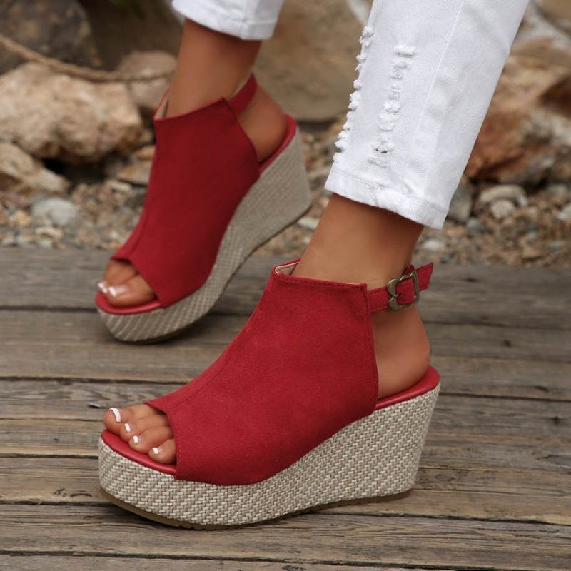 Women Sandals Summer Wedge Pla - Wedge Espadrille Women recension och pris