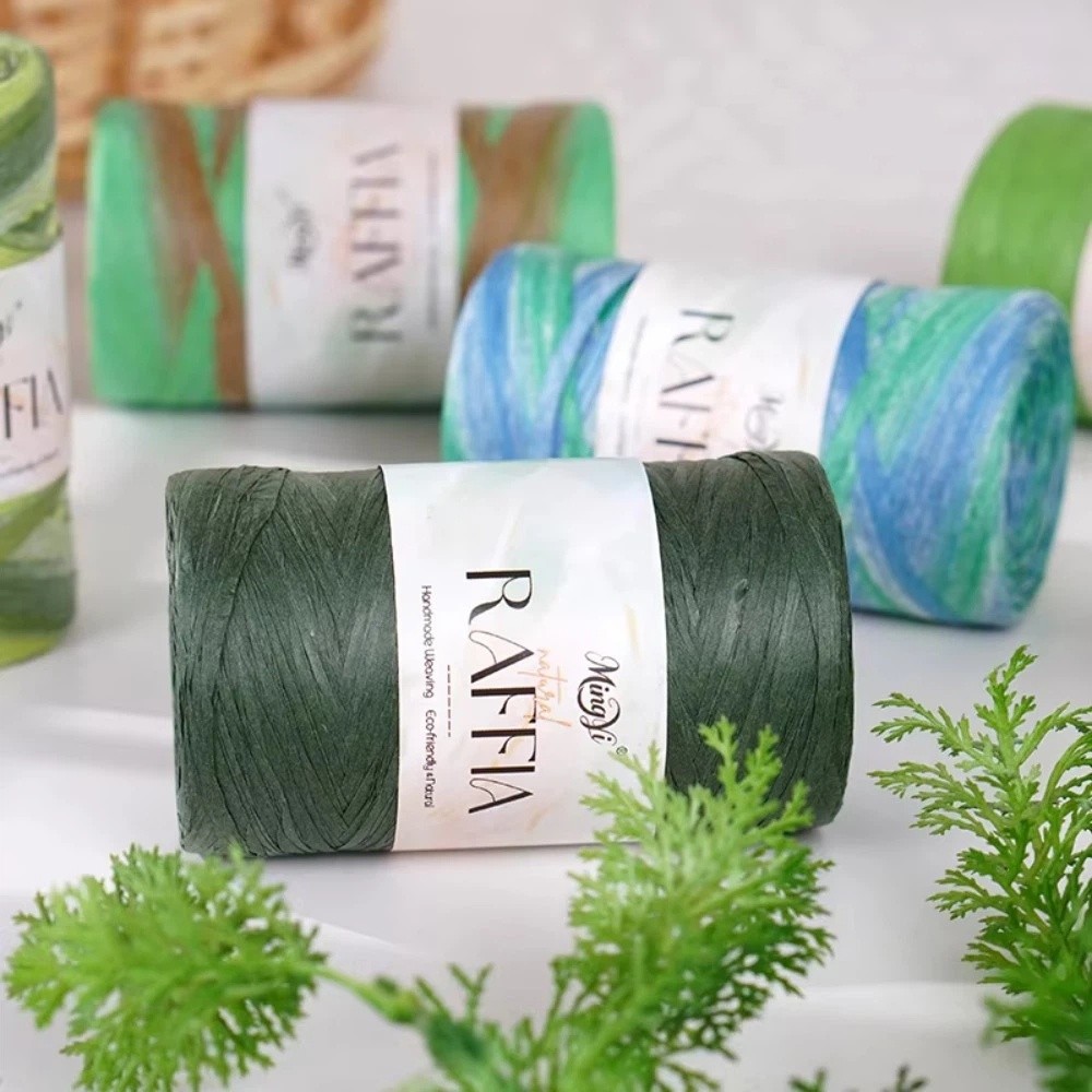 DIY Multi-Colored Raffia Yarn  - Crochet Bag Raffia recension och pris