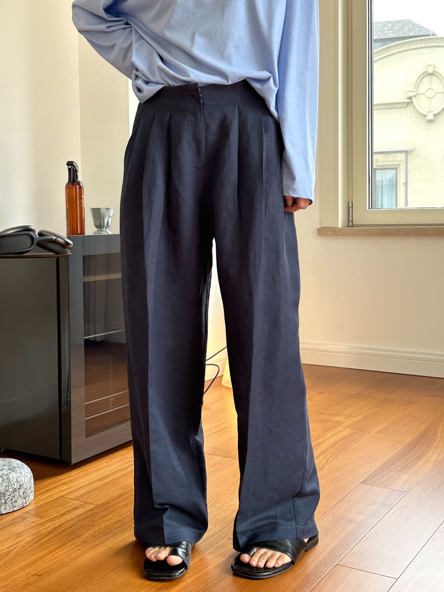 Casual Linen Wide Leg Pants Pl - Linen Pant Wide recension och pris