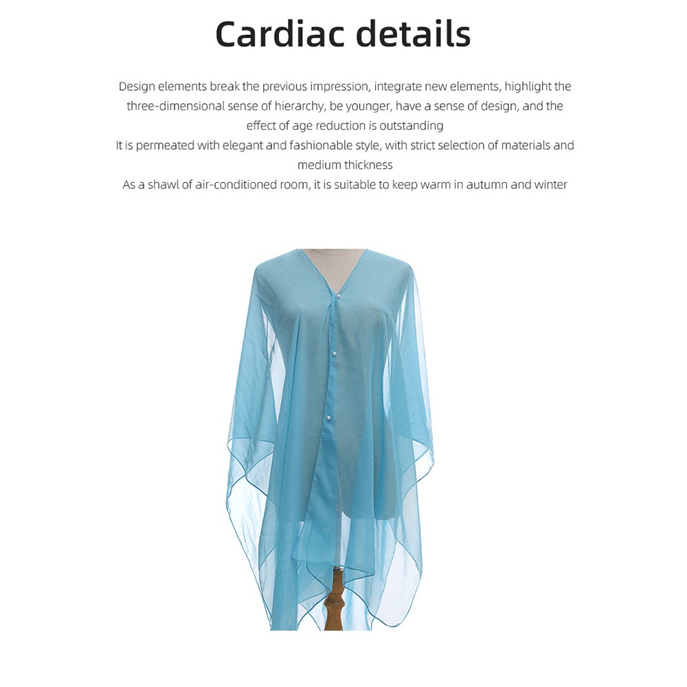 Fashion Solid color Shawl Scar - Cover Up Kaftan recension och pris