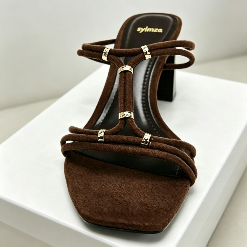 Summer Heeled Sandals for Wome - Sandal Strappy Heeled recension och pris