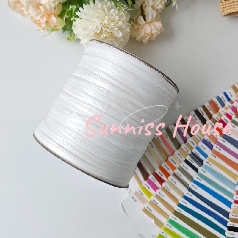 600M Matte Raffia Yarn，330g Ar - Crochet Bag Raffia recension och pris