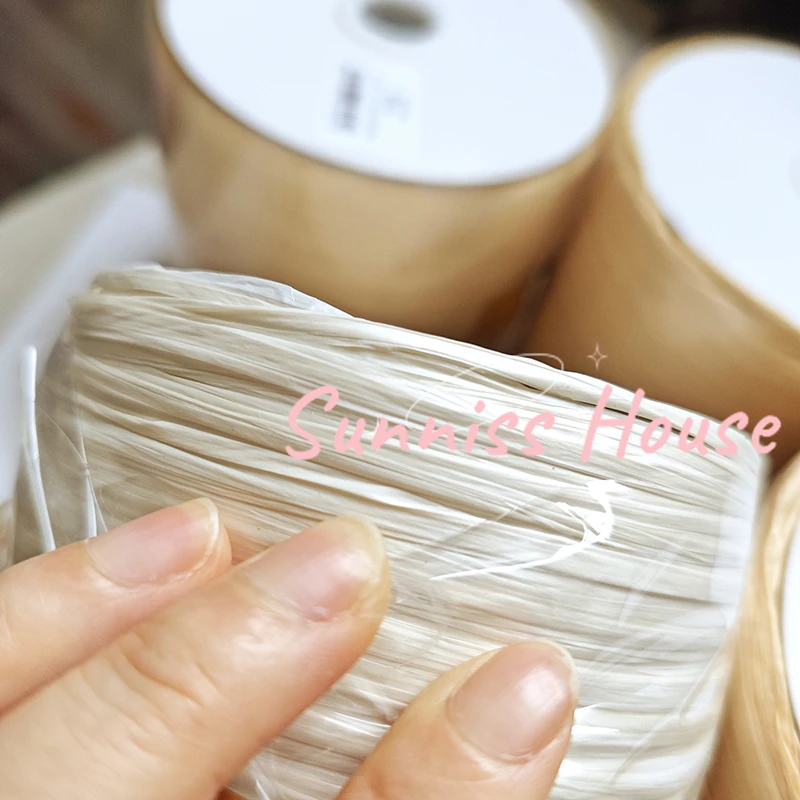 600M Matte Raffia Yarn，330g Ar - Crochet Bag Raffia recension och pris