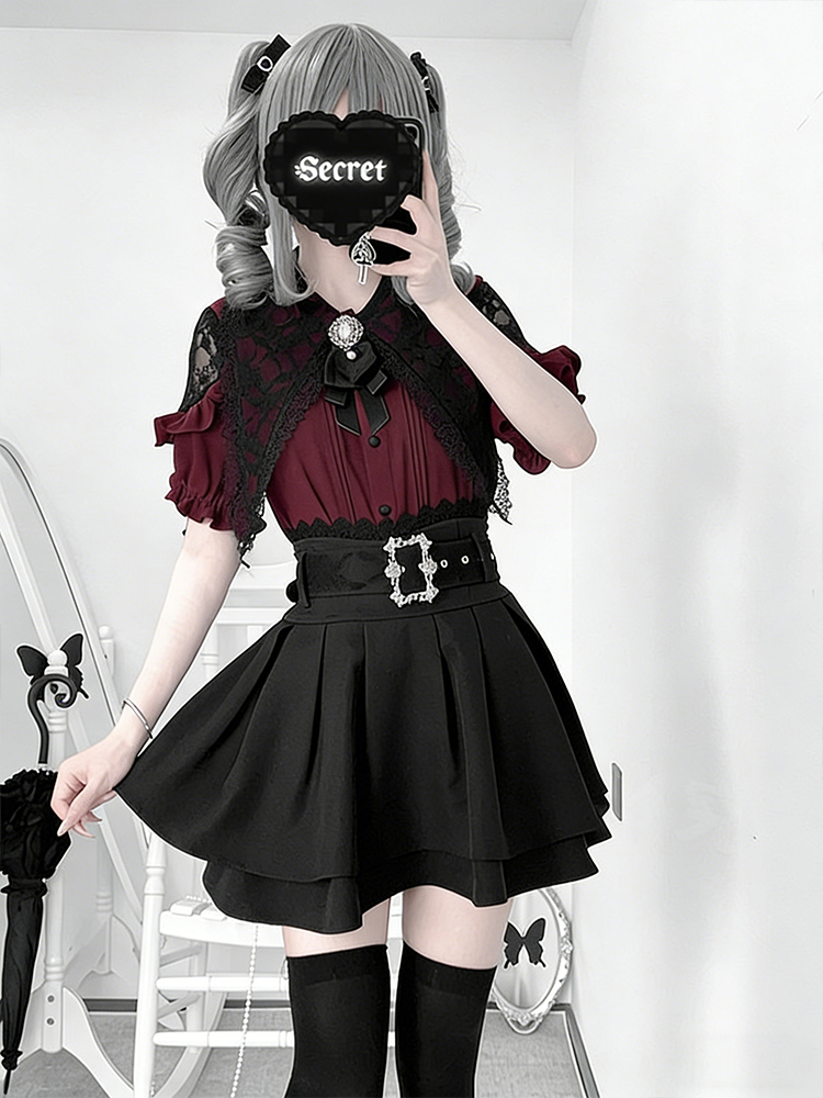 Gothic Style Shoulder Bared Sh - Blouse Off Shoulder recension och pris