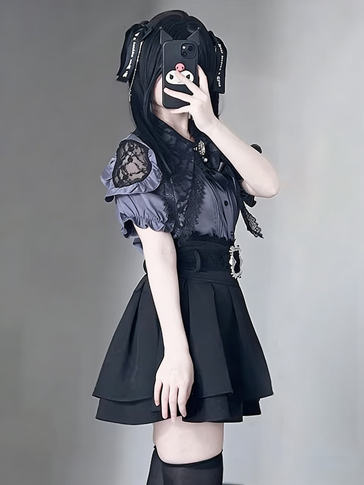 Gothic Style Shoulder Bared Sh - Blouse Off Shoulder recension och pris