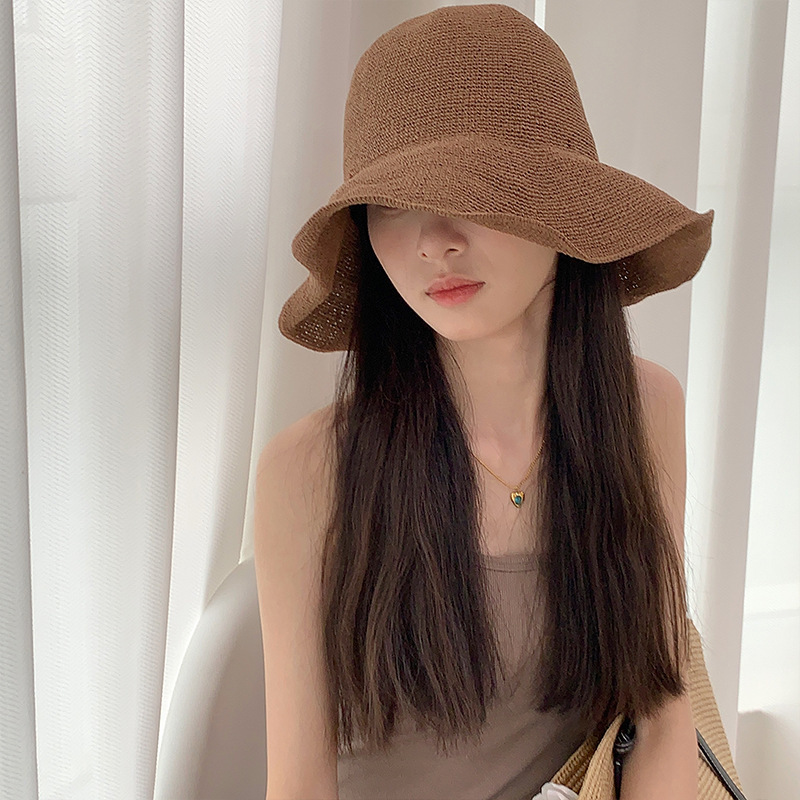 2025 new paper straw sun hat w - Hat Floppy Wide recension och pris