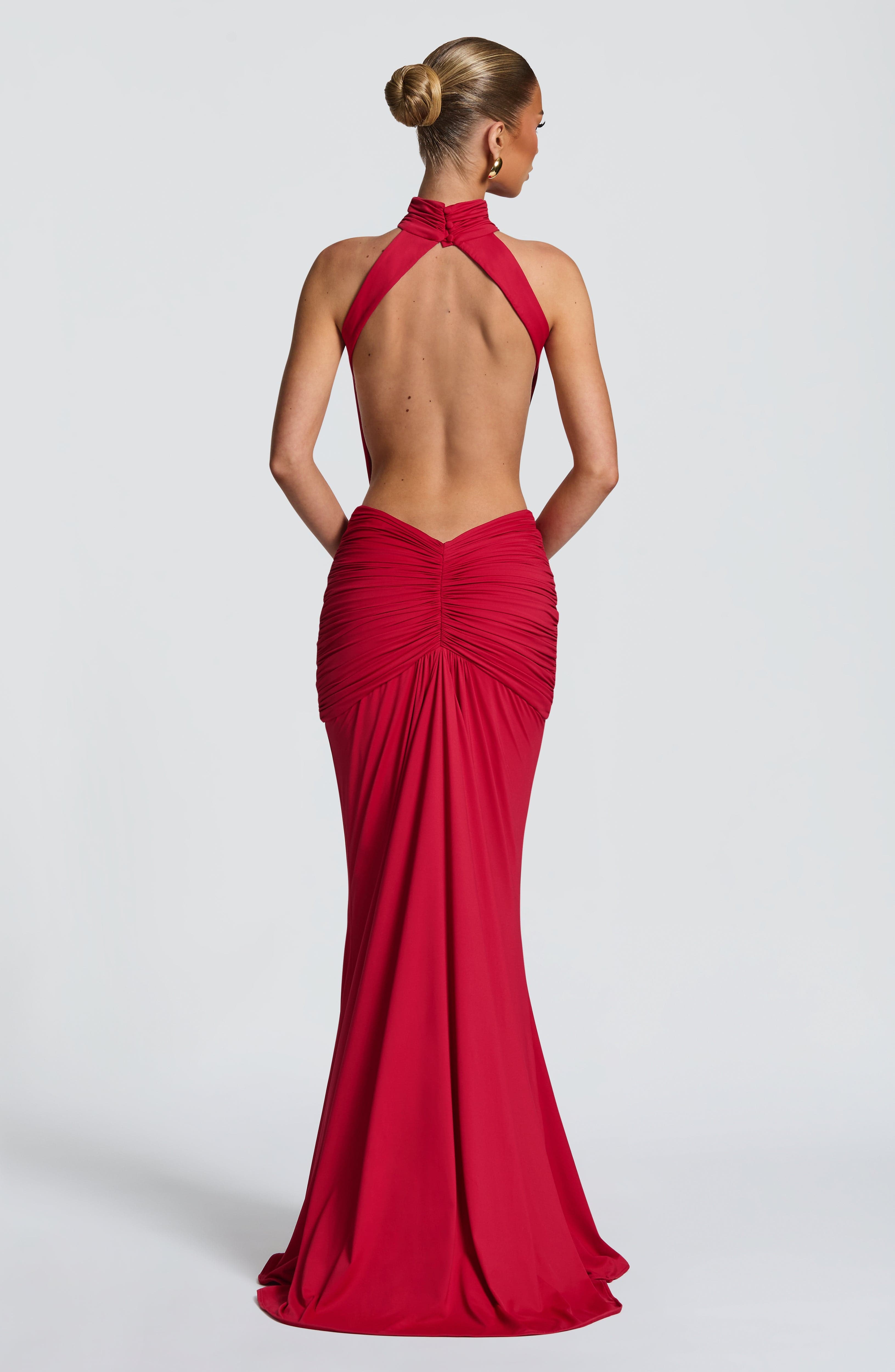 Halter High Neck Cutout Waist  - Maxi Dress Halter recension och pris