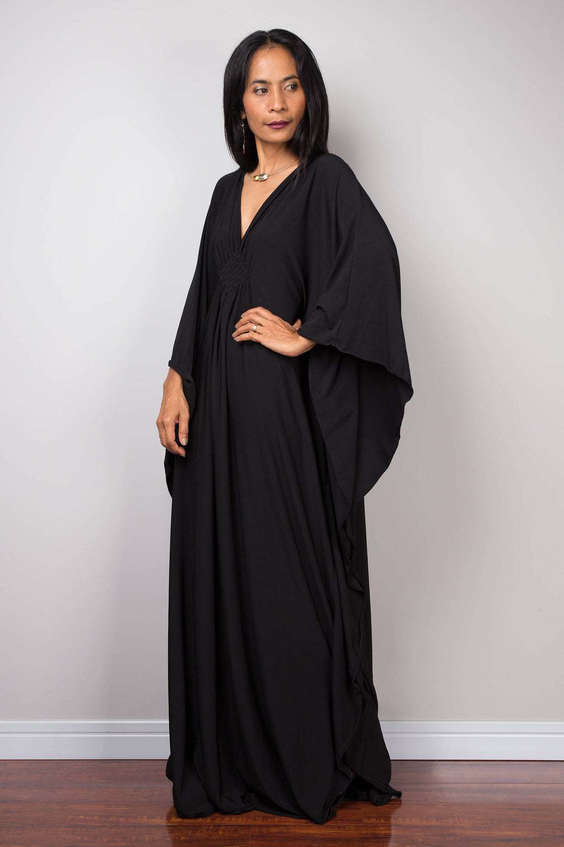 Women Solid Color Cover Up V N - Cover Up Kaftan recension och pris