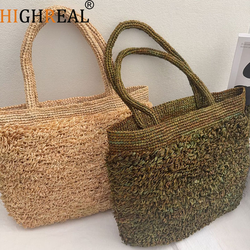 Luxury Raffia Straw Bag Bohemi - Crochet Bag Raffia recension och pris