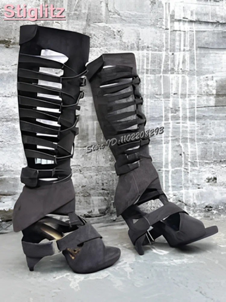 Retro Cross-tied Roman Sandals - Sandal Strappy Heeled recension och pris