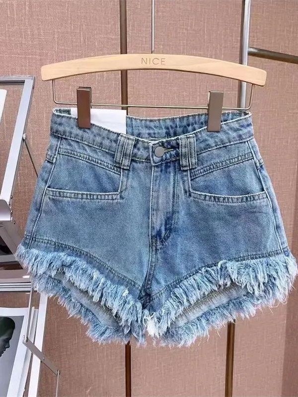 Casual Korean Style Frayed Hem - Shorts Denim Frayed recension och pris