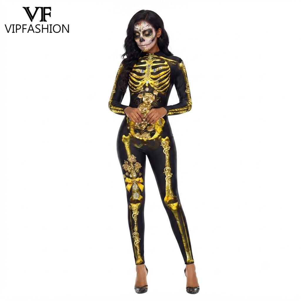 VIP FASHION Women Halloween Da - Romper Floral Print recension och pris