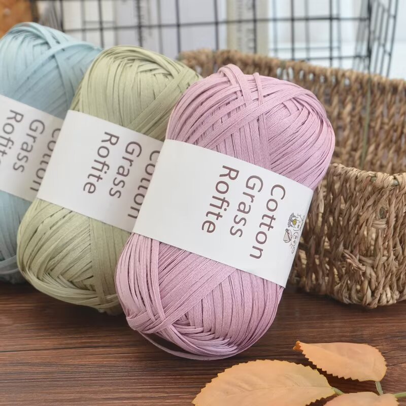 New Multicolour Raffia Cotton  - Crochet Bag Raffia recension och pris