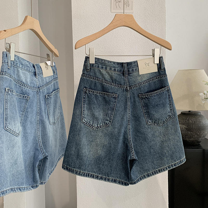 Denim Short Pant Women Jeans V - Shorts Denim Frayed recension och pris