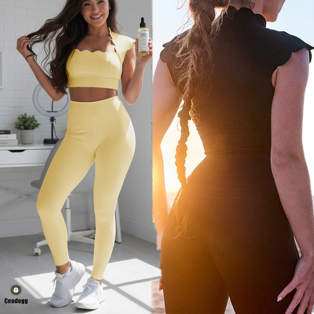 Pad Wavy Women Sports Vest Yog - Crop Top Crochet recension och pris