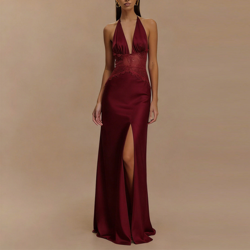 Sexy Backless Halter Maxi Dres - Maxi Dress Halter recension och pris