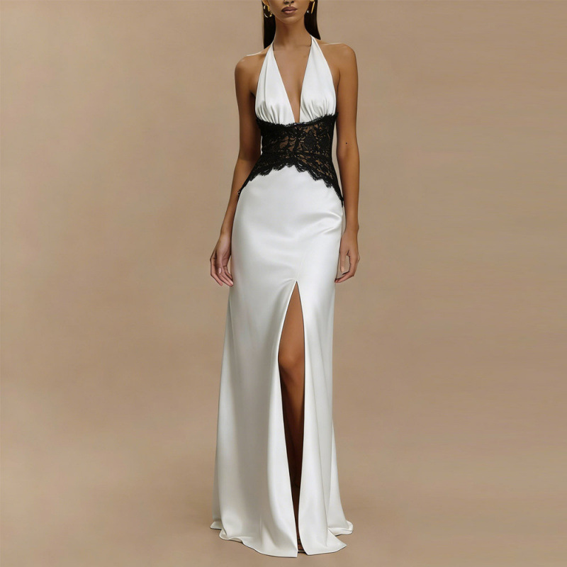 Sexy Backless Halter Maxi Dres - Maxi Dress Halter recension och pris
