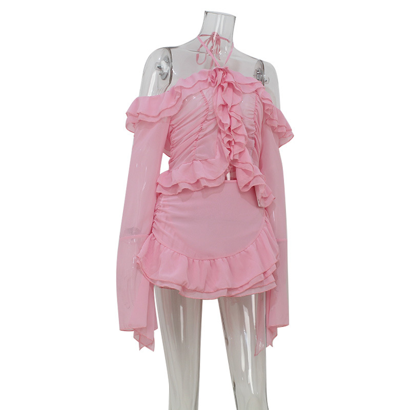 Women Holiday Sweet Ruffles 2  - Blouse Off Shoulder recension och pris