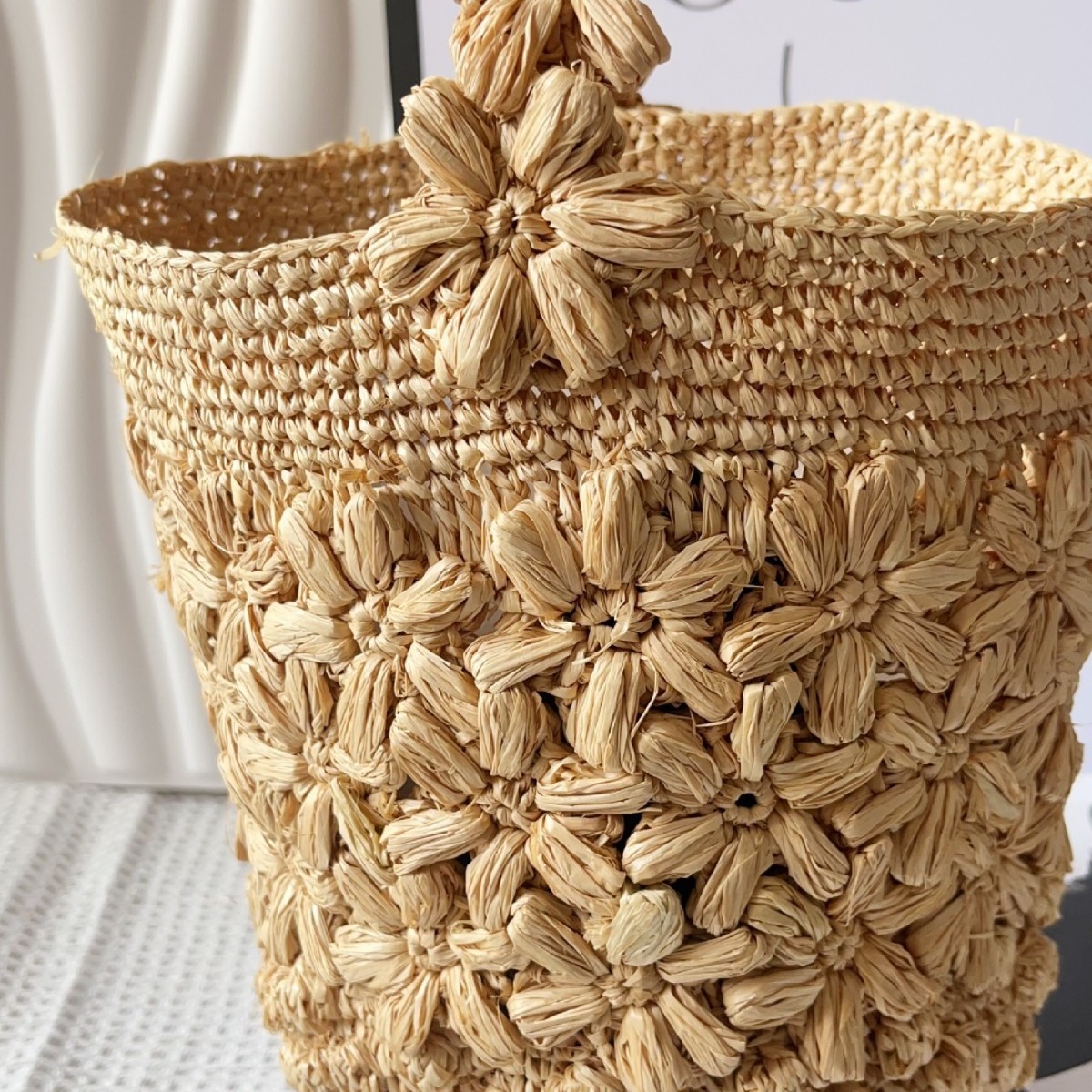 Women Summer Raffia Woven Buck - Crochet Bag Raffia recension och pris